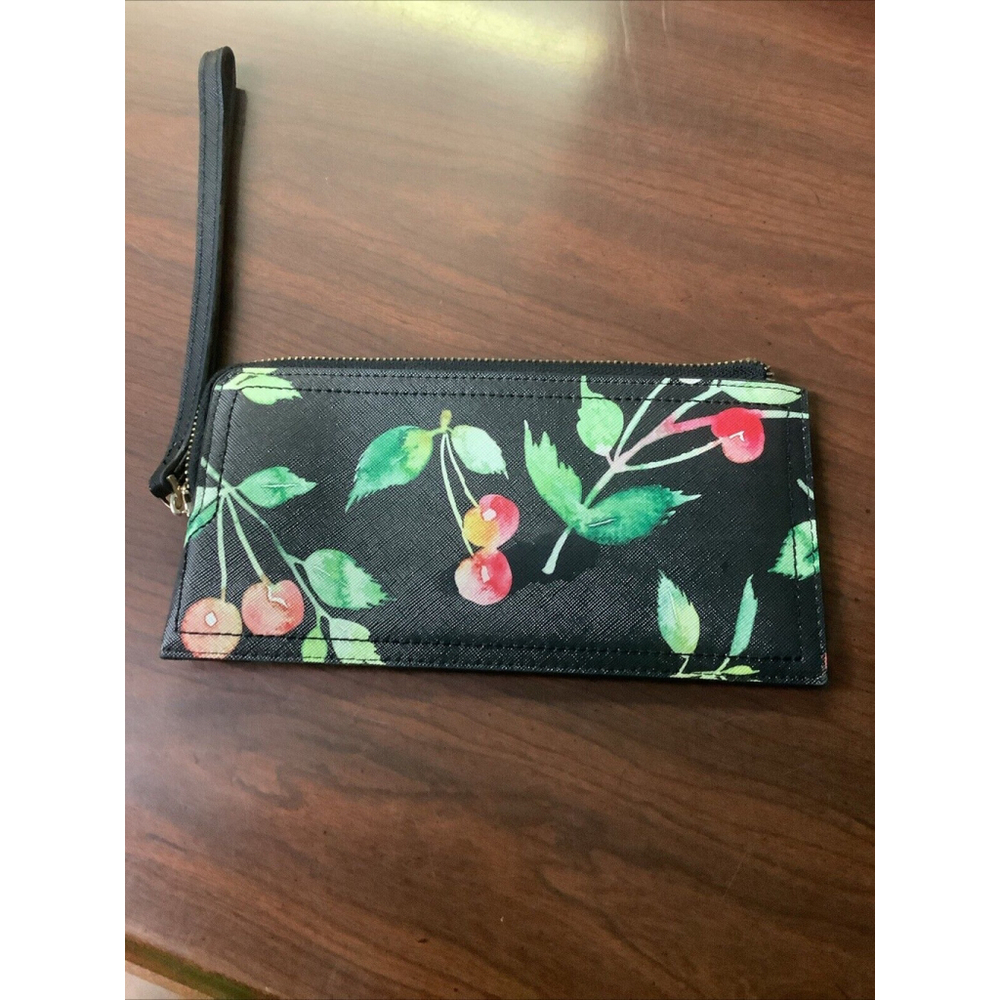 Shiraleah Harper Wristlet Bag Cherries Pinup 8.5x4”